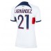 Paris Saint-Germain Lucas Hernandez #21 Bortedrakt Dame 2023-24 Korte ermer